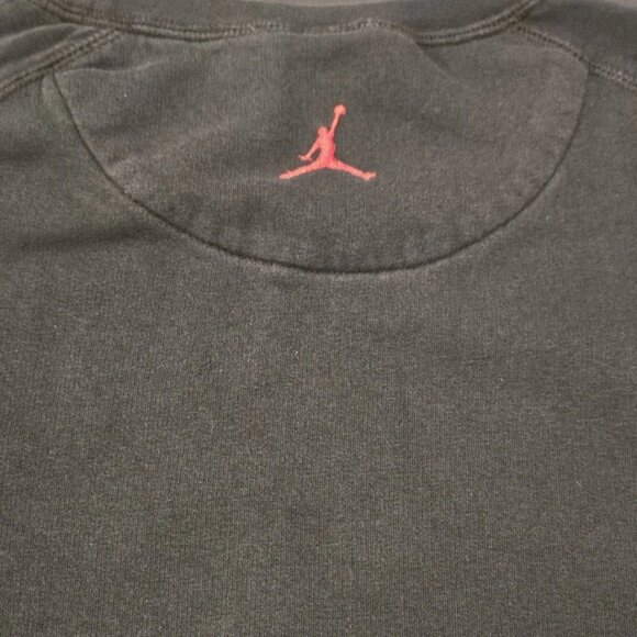 Air Jordan Sweatshirt Size 3XL Mens BLACK RED 689014-010 - Picture 7 of 8